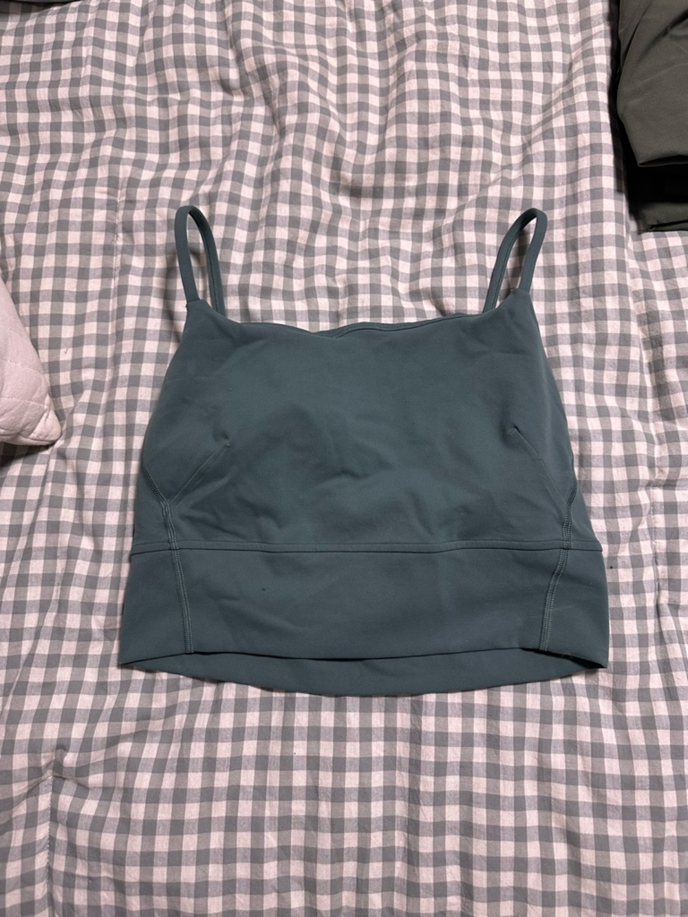 Lululemon longline bra- Slate Green